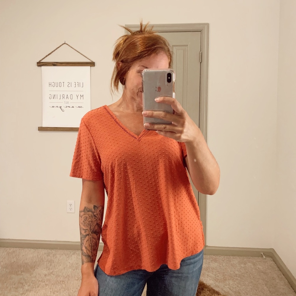 Open back short sleeved top